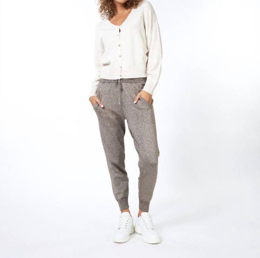 NEW ESQUALO v neck cardigan in light sand - Picture 3 of 5